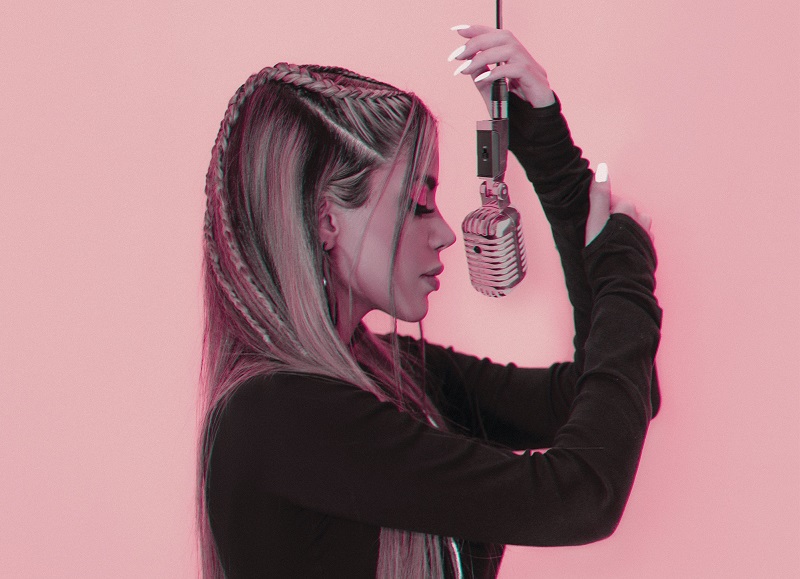 Woman Singer Recording