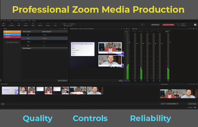 Professional Media Production using Zoom and Fusion M Device