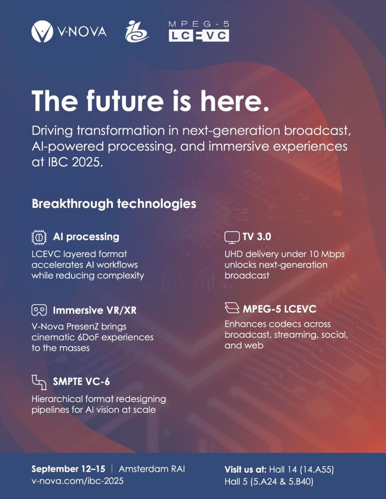 V-Nova AI Video Compression Ad