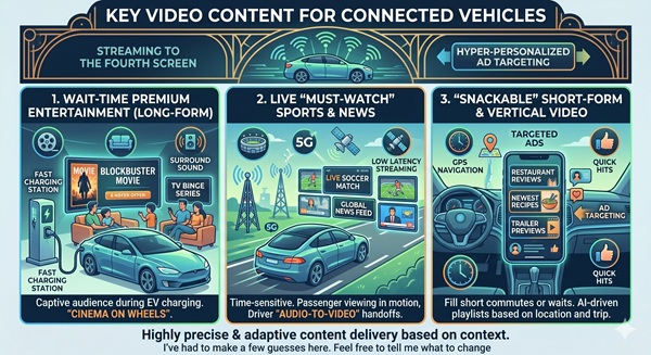 Vehicle Streaming Media Content